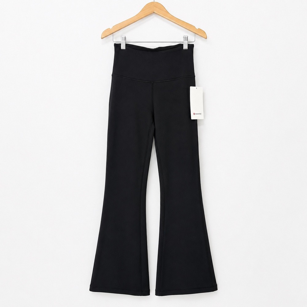 Lululemon Groove Pant SHR Flare Nulu New Women 6 Black LW5DKMS Super High Rise